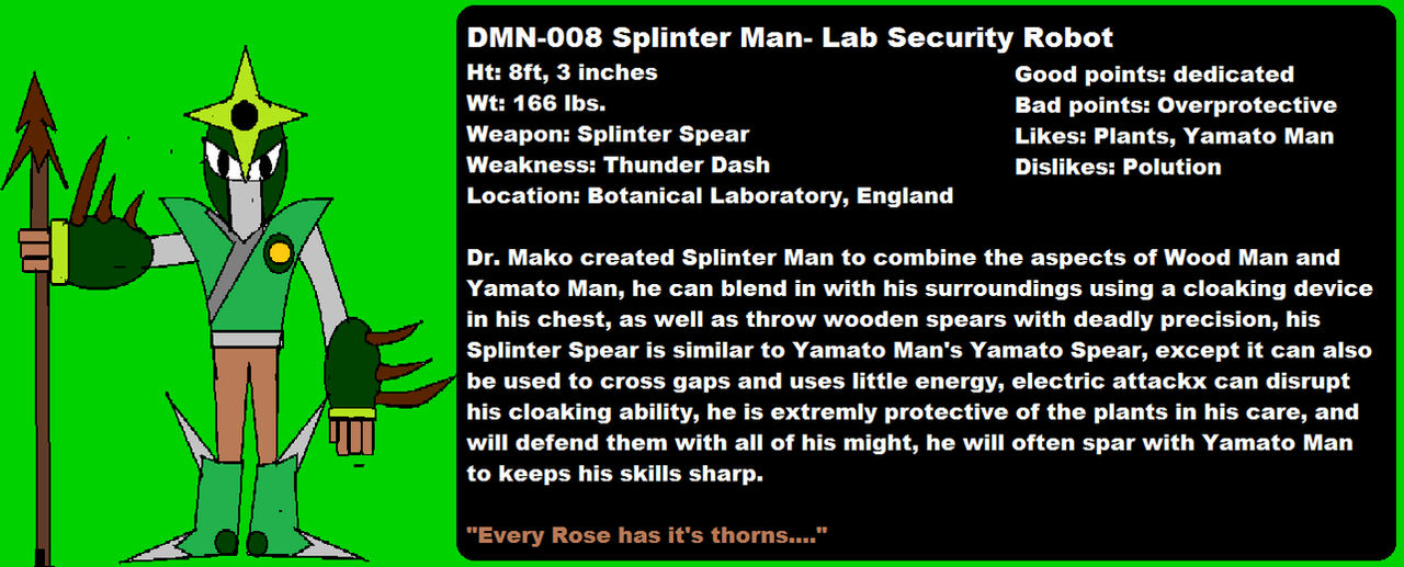 DMN-008- Splinter Man by MCTheStoryteller on DeviantArt
