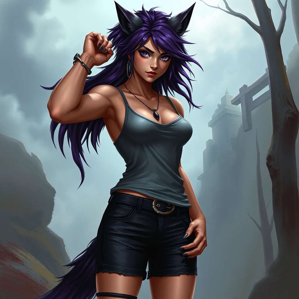 Purplle Werewolf girl