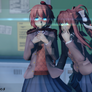 [MMD DDLC] Sayori and Monika