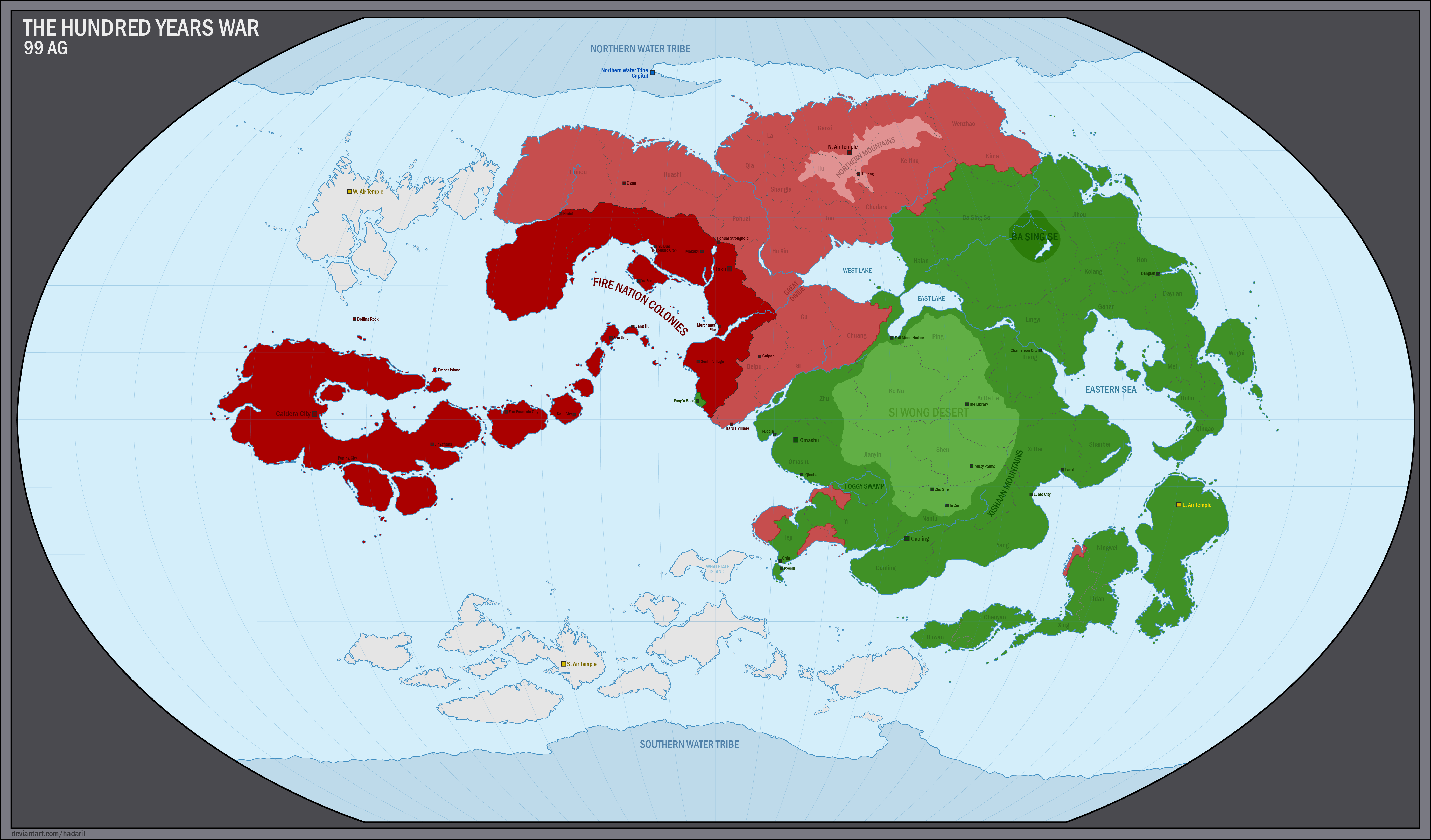 Avatar: The Hundred Years War, 99 AG