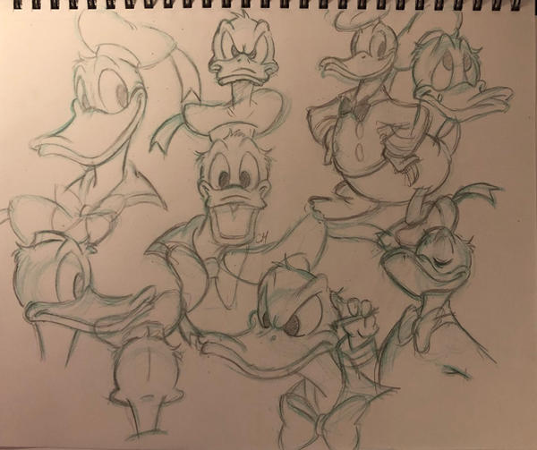 Donald Duck practice by SpoiledSpinach on DeviantArt