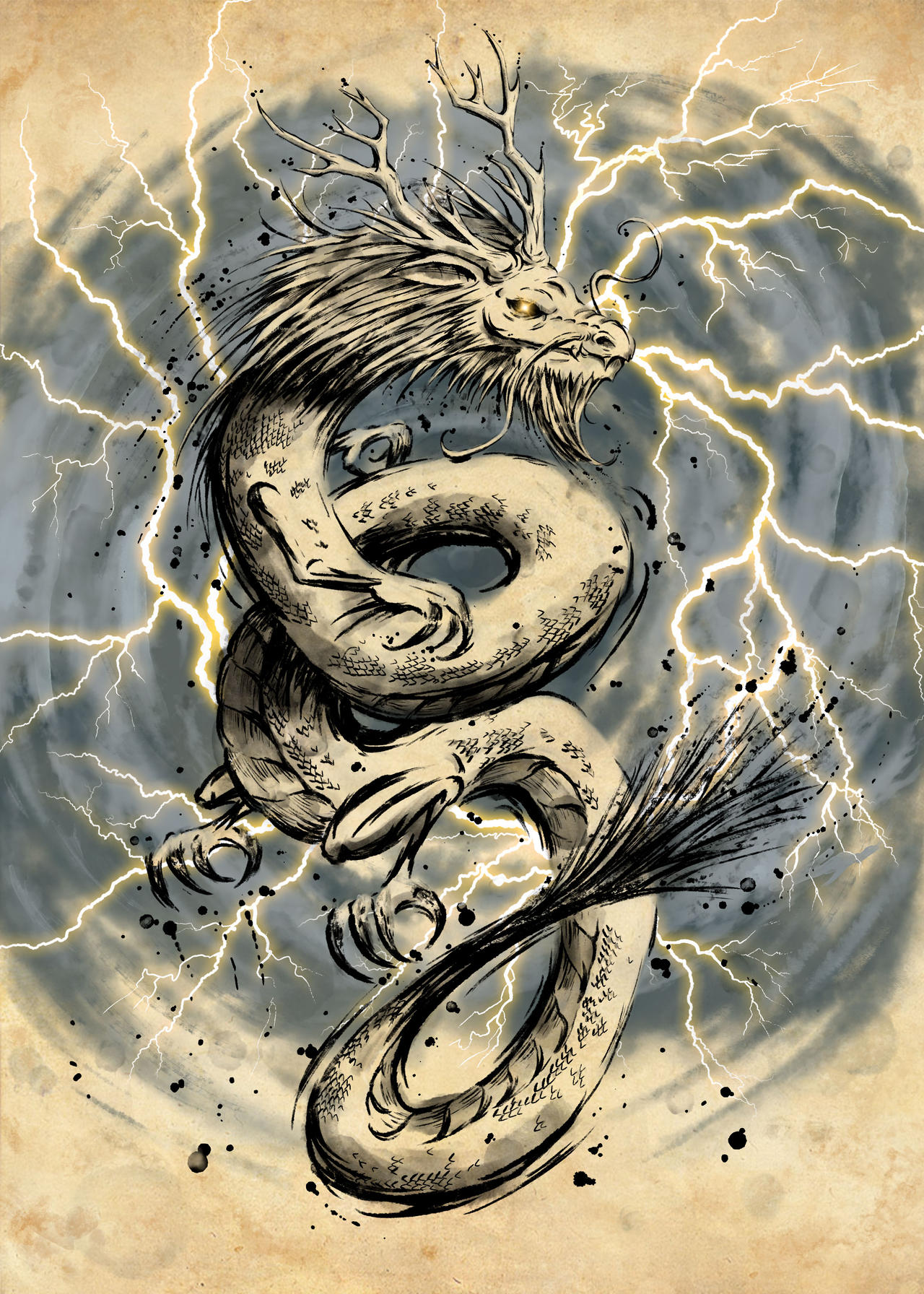 Dragon Wind Pattern Wind dragon by HardTryer on DeviantArt