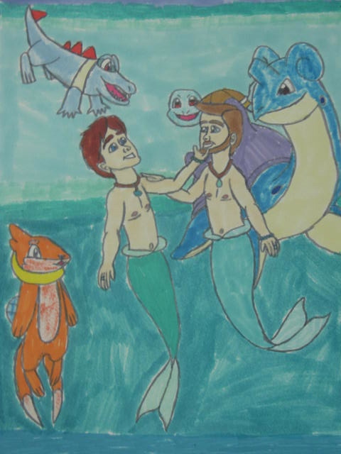 Mermen With Their Pokemon