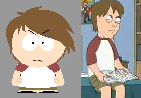 family guy kyle south park