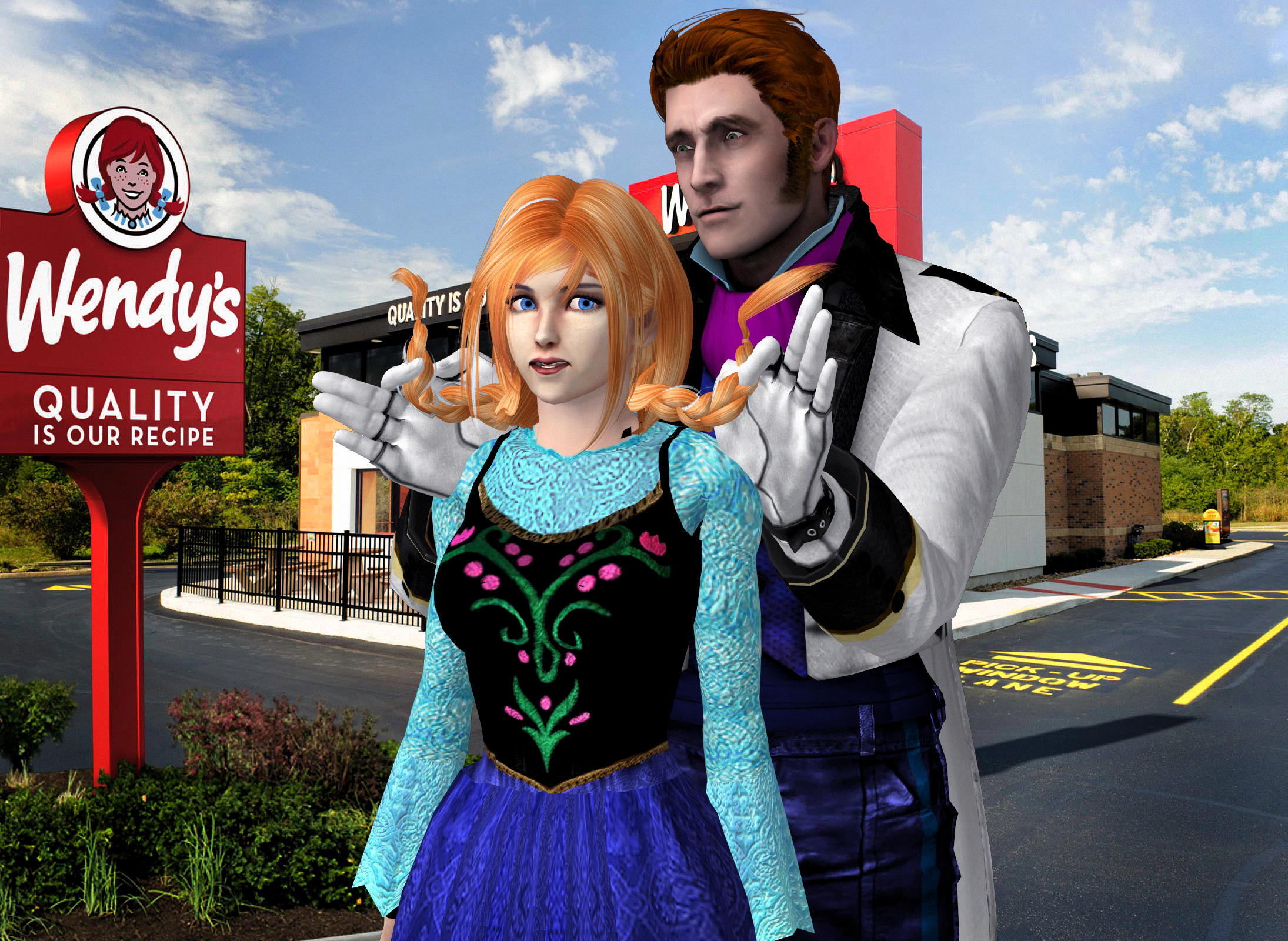 Frozen Funny - Anna goes to Wendy's