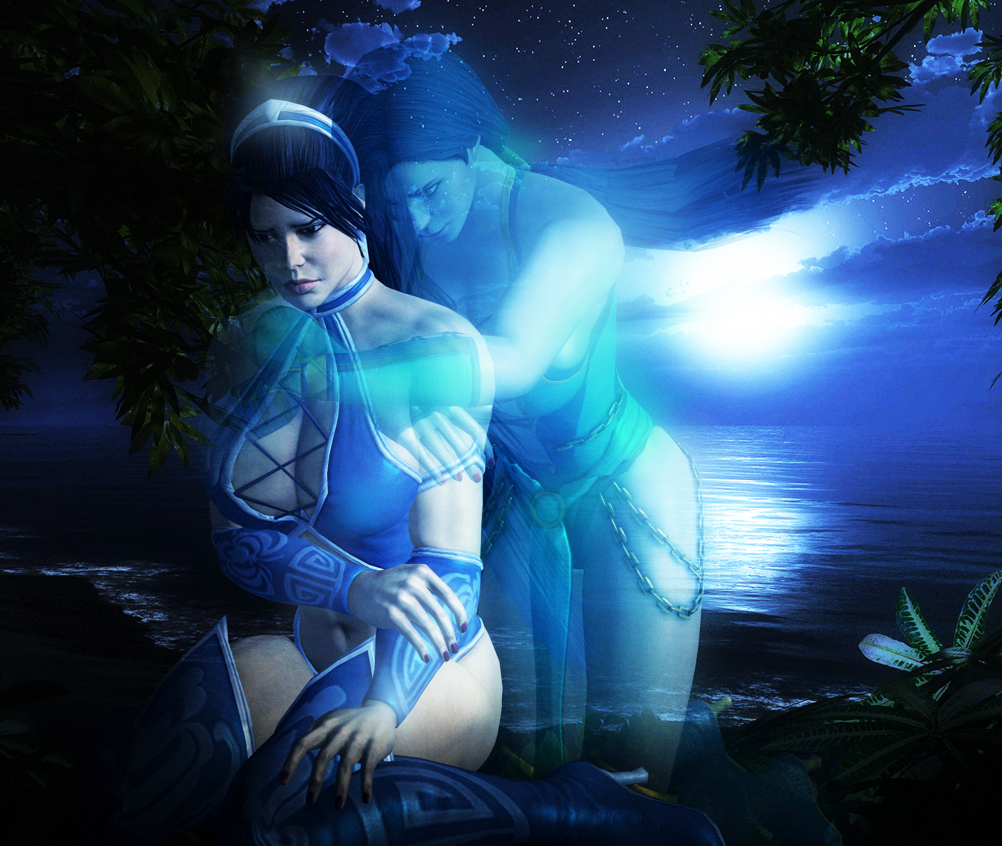 MK - Kitana and Jade - Mournful Night.