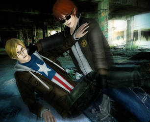 Hetalia - 1P VS 2P America Street Fight by SovietMentality