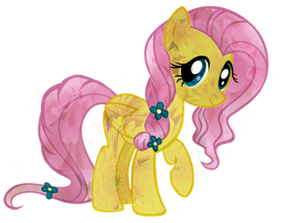 Flowery Fluttershy PNG