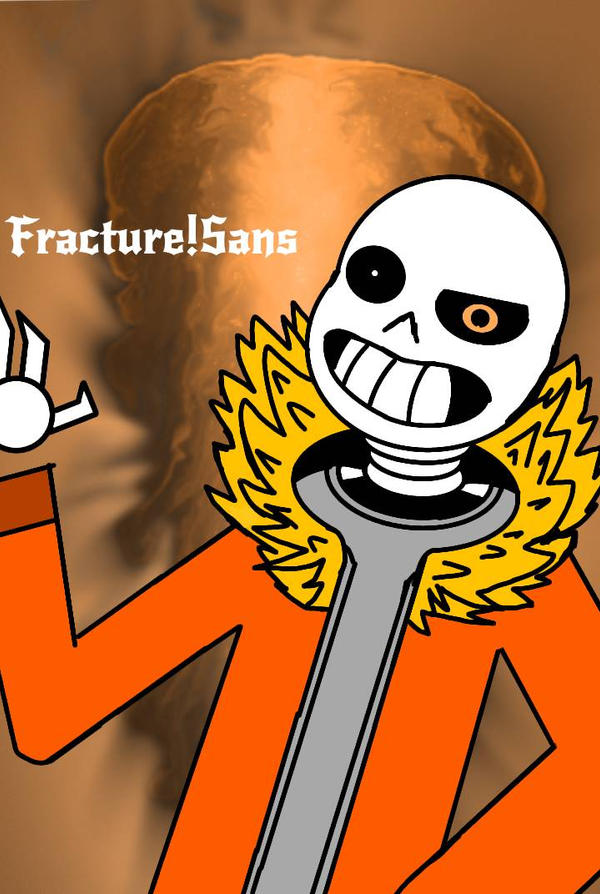 Fracture!Sans by Leeviy on DeviantArt