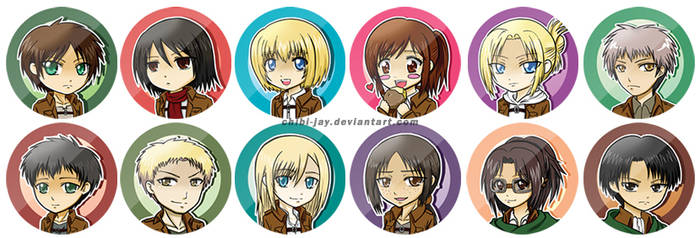 Shingeki no Kyojin -  Buttons