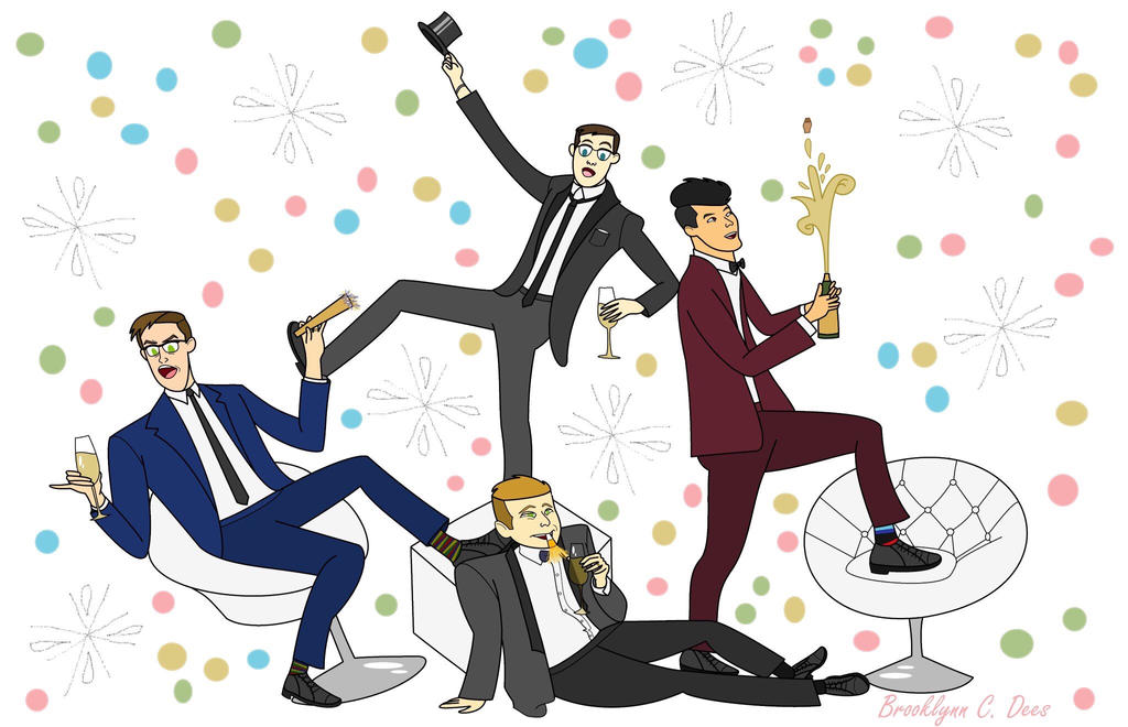 The Try Guys 2018 Calendar Cover Redo by cheesembs on DeviantArt