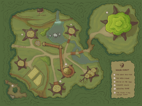 Kokiri Forest map