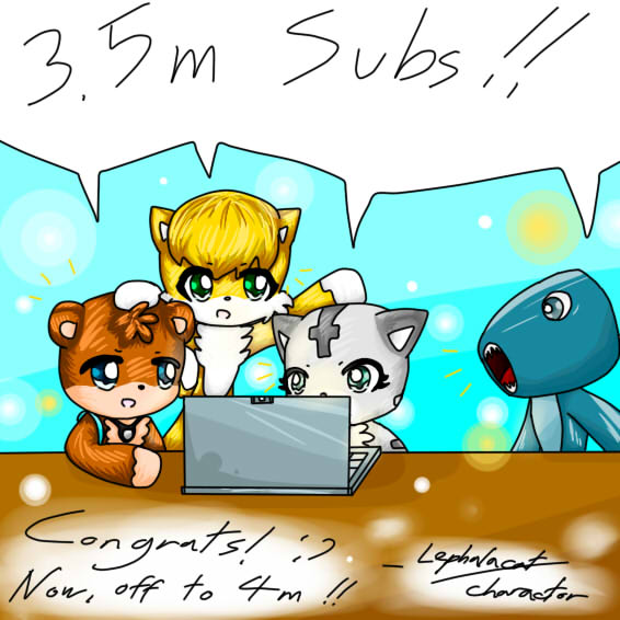 Mr. Stampycat already has 3,500,000 subs..