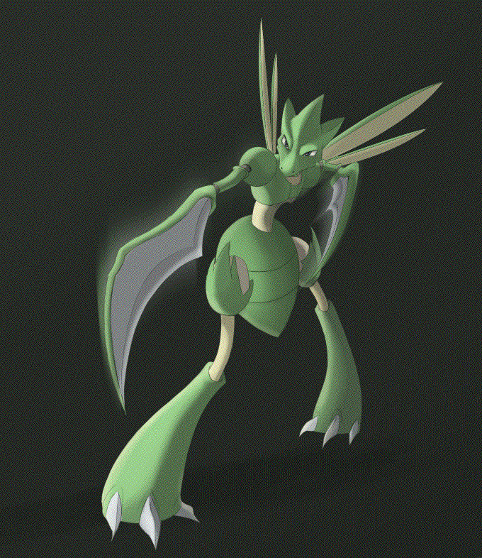 Pokemon Challenge Day 1: Bug - Scyther by AliceParkes on DeviantArt