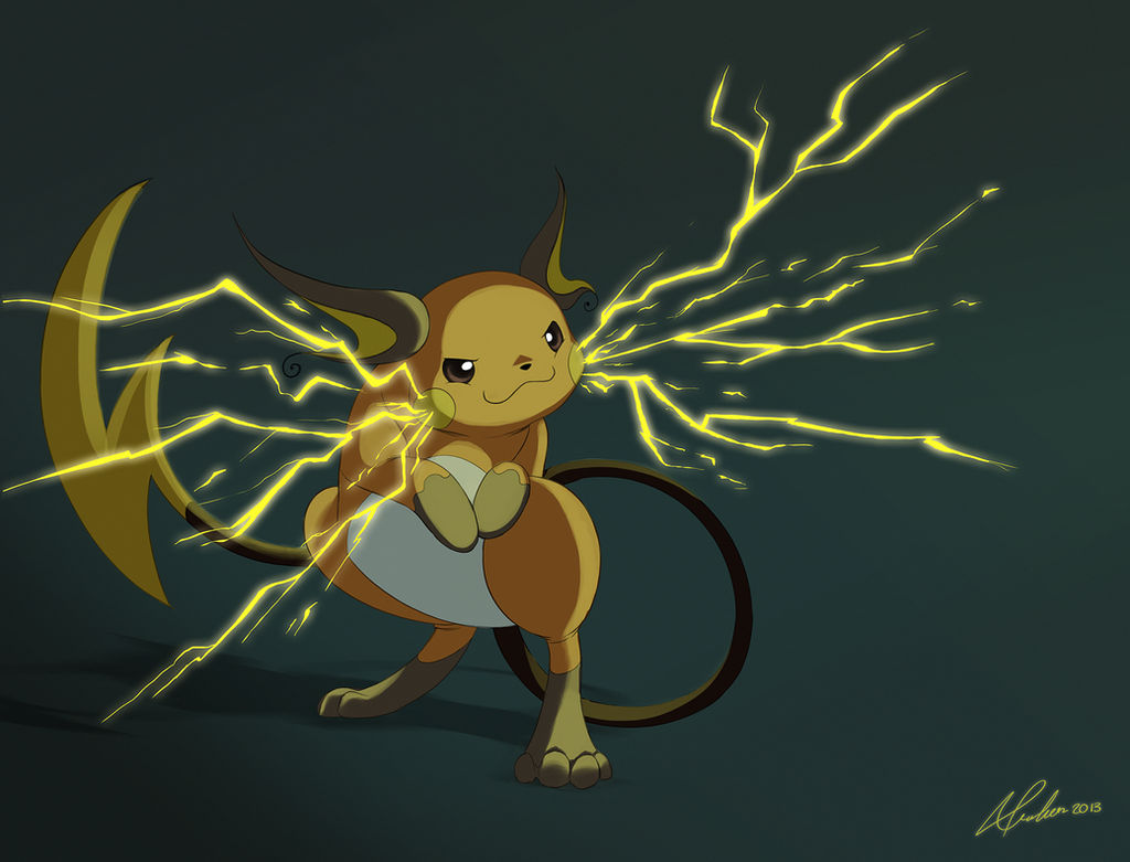 Raikachu Pokemon Challenge Day 4 - Electric - Raichu by AliceParkes on DeviantArt