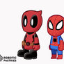Paper Mario: Deadpool and Spidey idle