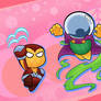 Comm: Shocker And Mysterio Kirby-fied