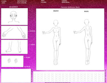 Character REF Sheet : Female