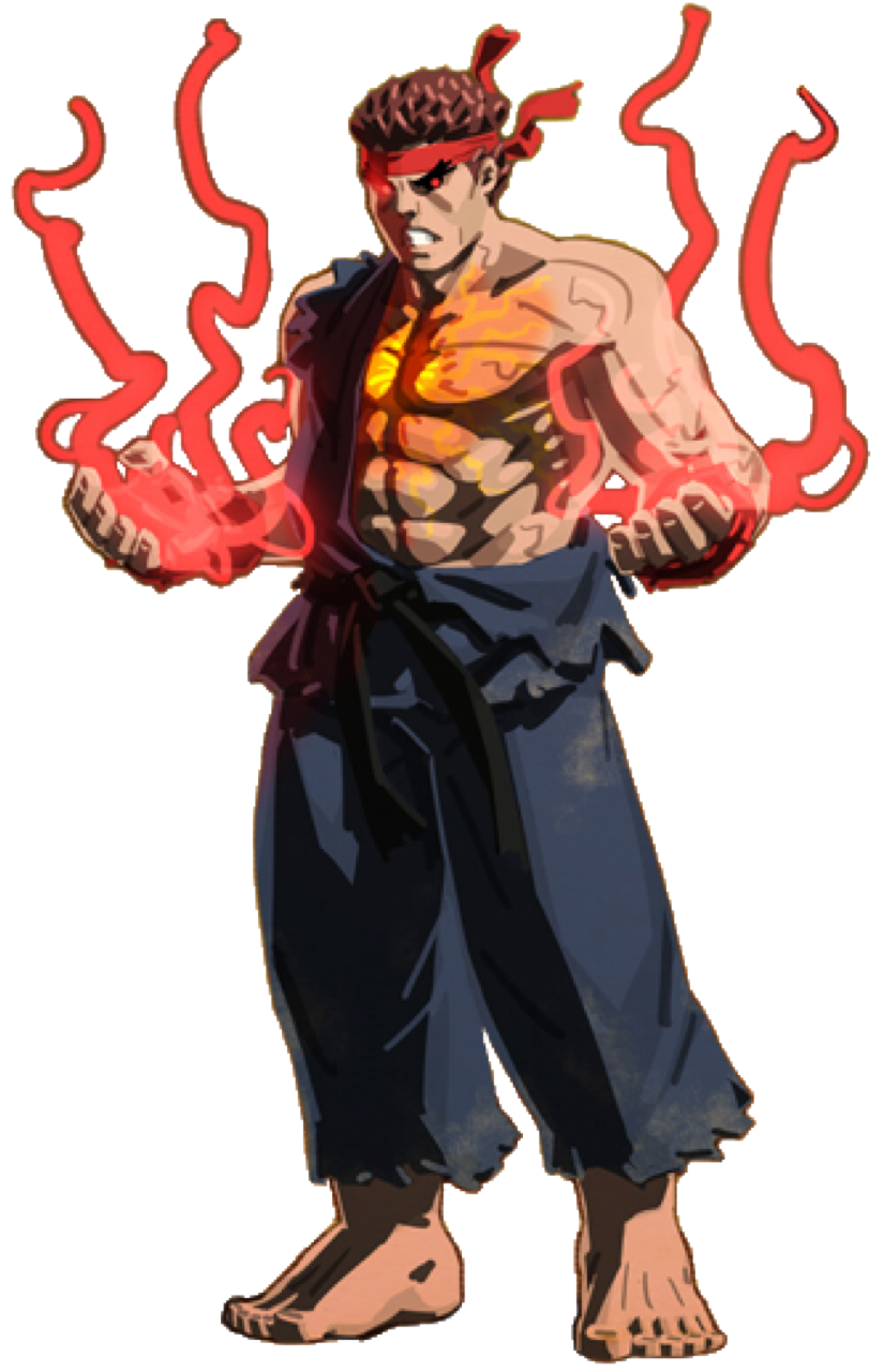 Evil Ryu (PNG) by Oceanchan12 on DeviantArt