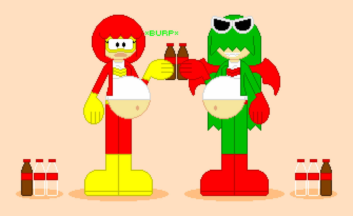 Pooka and Fygar Girls Soda Bloat by SporeVideos3 on DeviantArt