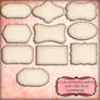 Shabby Burnt Frames for scrapbooking