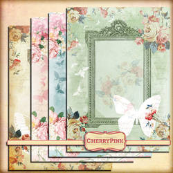 SHABBY BUTTERFLY FRAME digital shabby chic printab