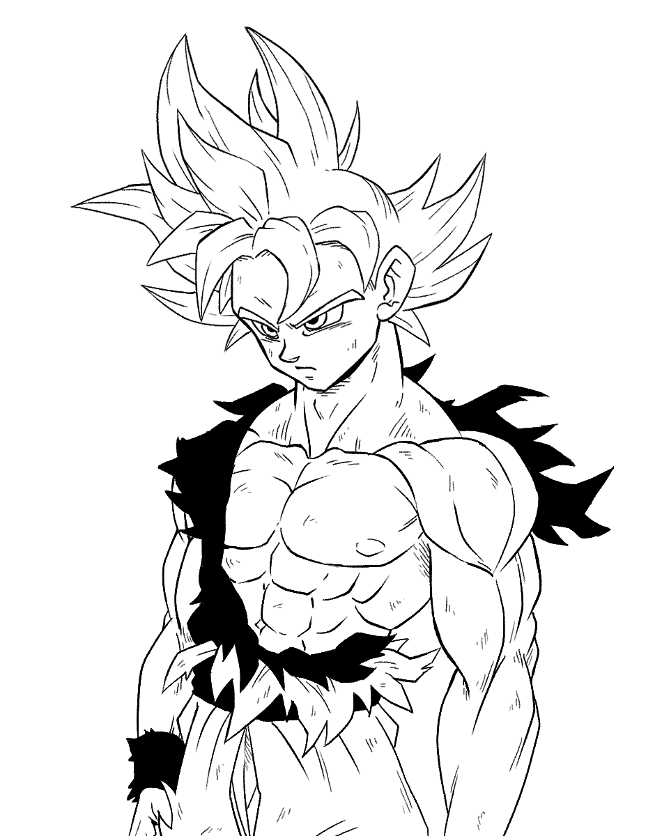 Goku Black #2 (Line-Art) by AubreiPrince on DeviantArt