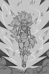 Kefla - Super Saiyan 3 (sketch)