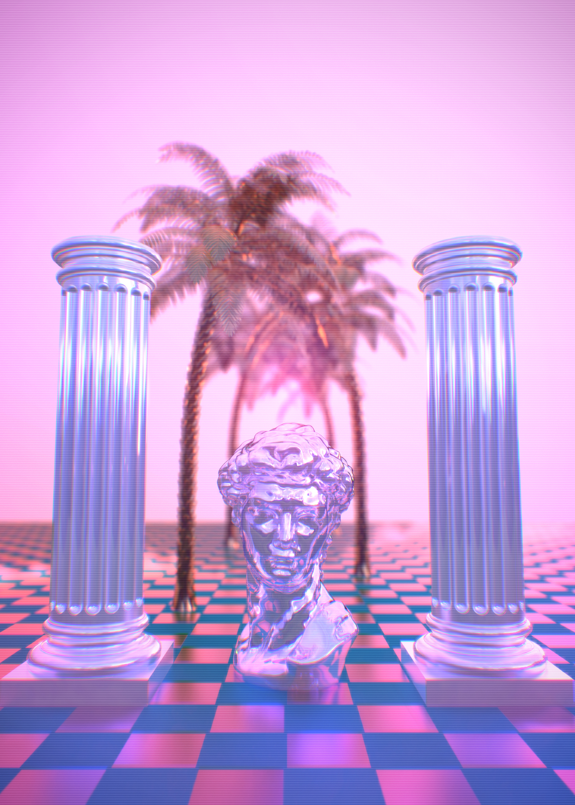 Vaporwave Aesthetic Poster