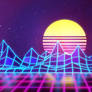 Synthwave - Neon 80s - Background - Render