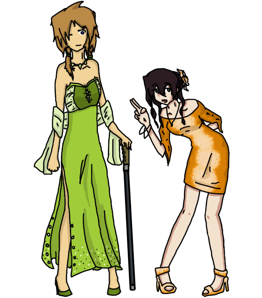 Naruto OC ladies in Dresses