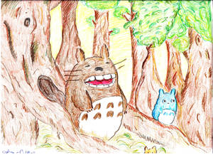 Enjoy the sun, Totoro :3