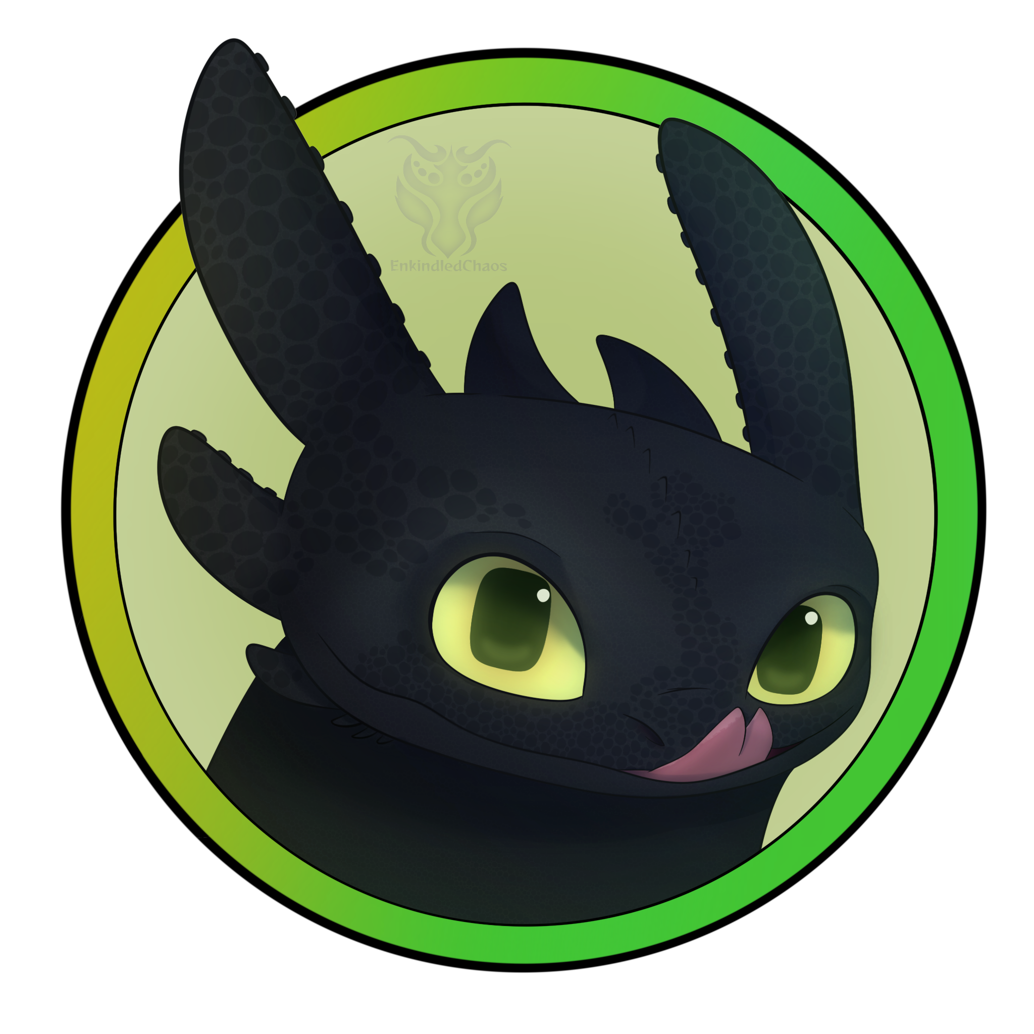 Toothless Server Icon Toothless Headshot Icon by EnkindledChaos on DeviantArt