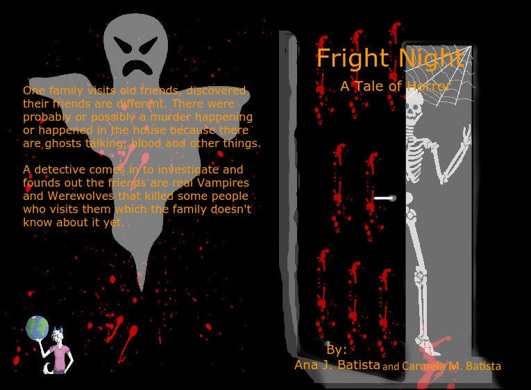 Fright Night: A Tale of Horror (Book Cover) by liongirl2289