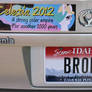 BRONY licence plate