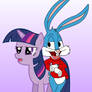 Buster Bunny and Twilight Sparkle