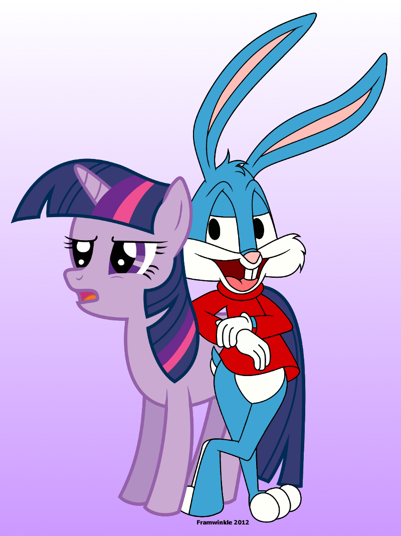 Buster Bunny and Twilight Sparkle