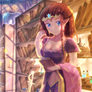 Princess Zelda in Hyrule Royal Library