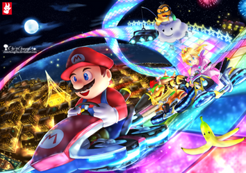 Mario Kart 8 - Rainbow road