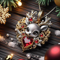 Reindeer Christmas pendant