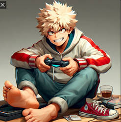 Bakugo Kacchan feet 