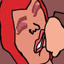 Scarlet witch face punched