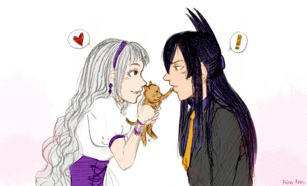 SK: Ren, Jeanne and...kitten?