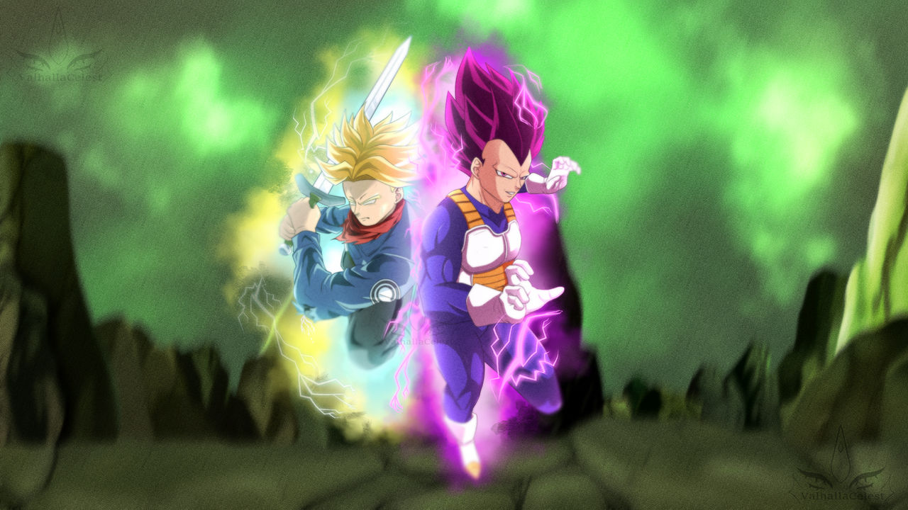 Trunkgeta Commission (Trunks and Vegeta) by LaciaCelest on DeviantArt