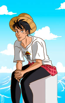 Luffy - Stroll by the Sea