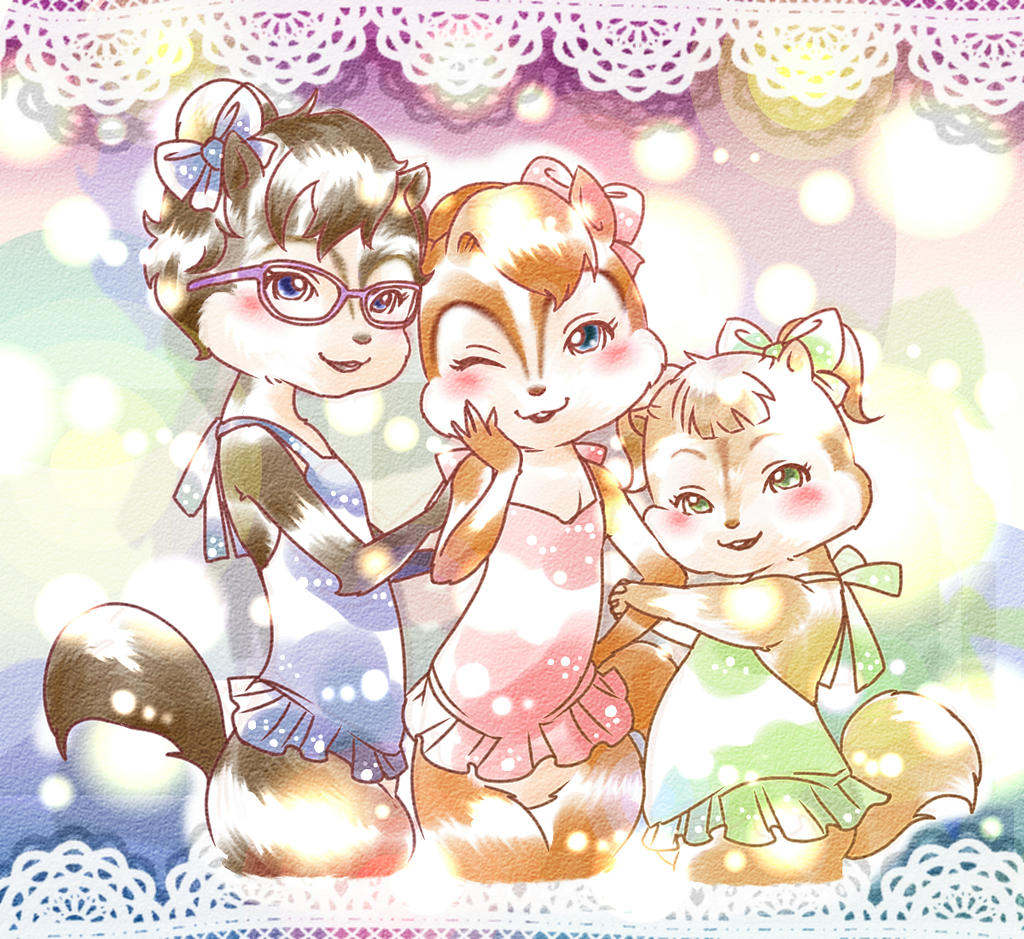 Chipettes Background The Chipettes by kab-ja on DeviantArt