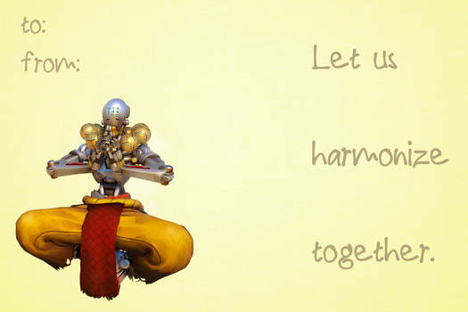 Zenyatta Valentine Card (Overwatch)