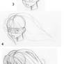 Drawing head and hair tutorial