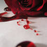 bleeding red rose 2