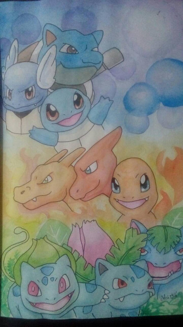 first Pokemons by MaiMaximoff on DeviantArt